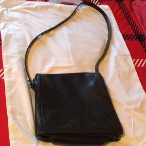 Vintage Coach Black Leather CrossBody